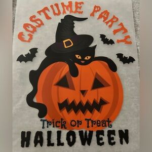 Halloween t-skirt   Made to order sizes 2T-3X with Black Cat. U pick color